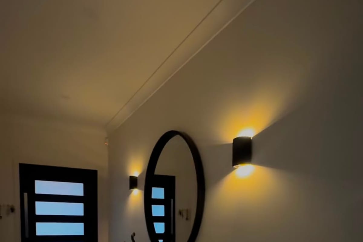 Entryway wall light installed in a Melbourne home by Lion Heart Electrical